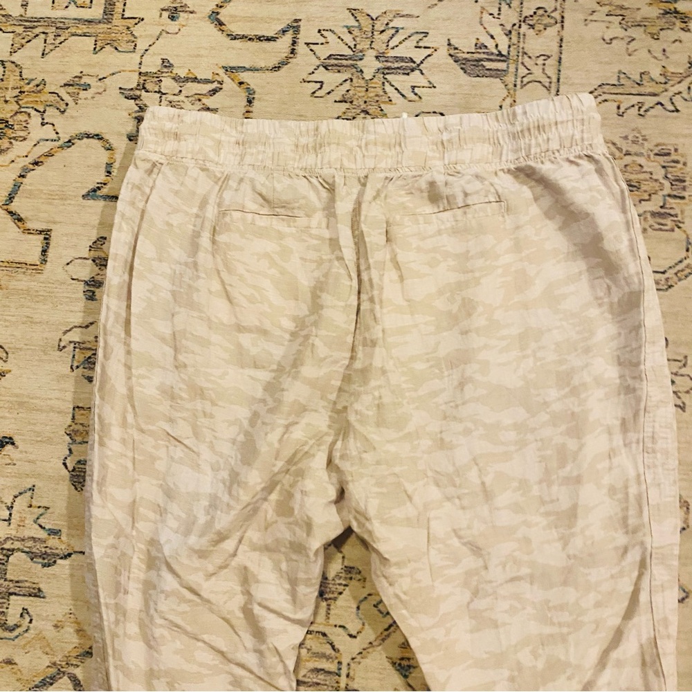 Athleta Cabo Tide Linen Jogger-Neutral Camo-Size 22 - Picture 10 of 10